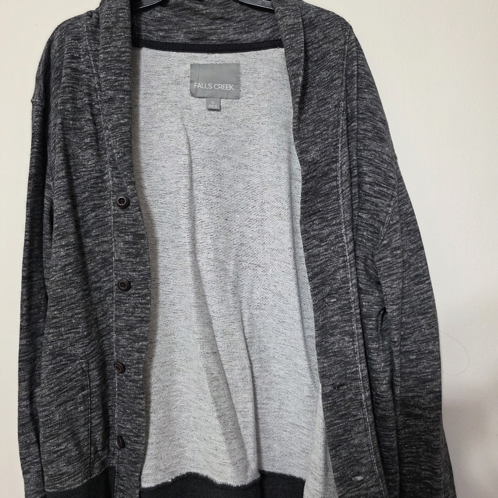 Gray Button-Up Cardigan - Picture 5 of 5